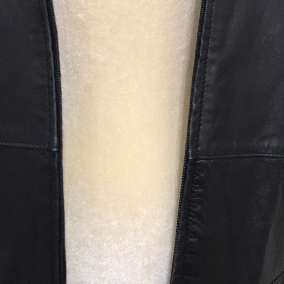 VINTAGE Laurel leather zip up jacket SIZE EU 34 - Picture 4 of 8